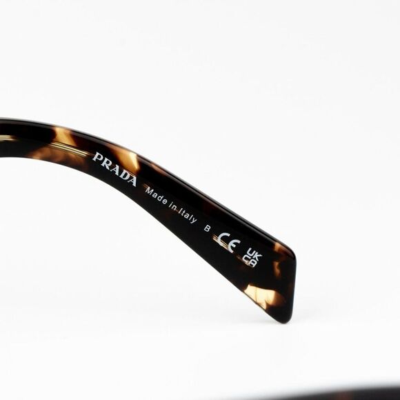 NEW Prada PR27ZS 16O50E Black Tortoise Gradient Yellow Square Unisex Sunglasses - Picture 9 of 10